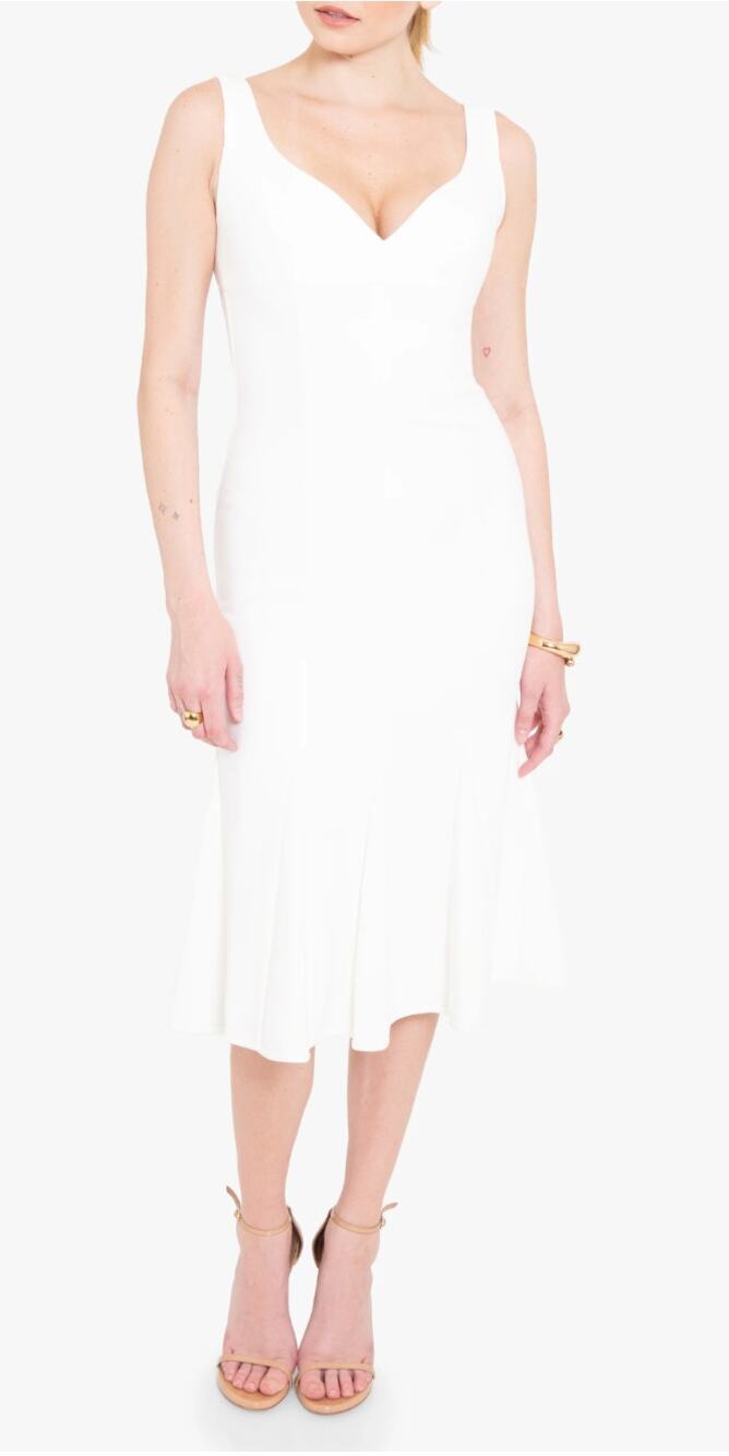 Black Halo Ashlyn Dress Porcelain White Dress Womens Size 10